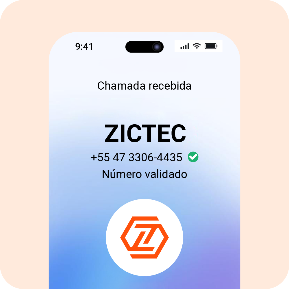 Ilustração de chamada verificada